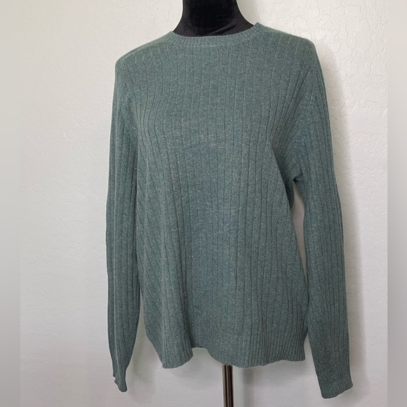Lands' End Sweaters Vintage 9s Lands End Cashmere Pullover Knit Sweater Jade Green Size
